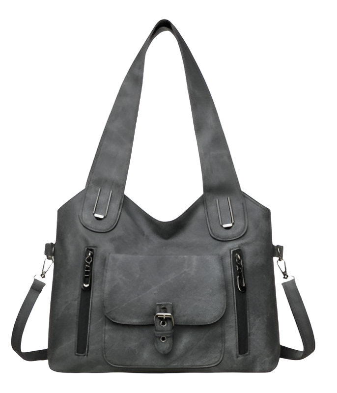 Olivia | Vintage Leather Shoulder Tote