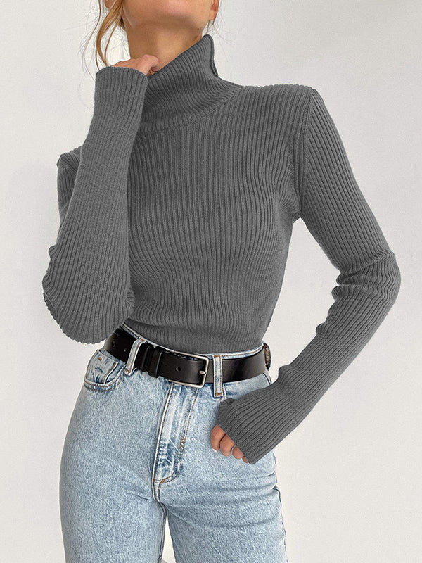 Celeste | Ribbed Turtleneck Sweater
