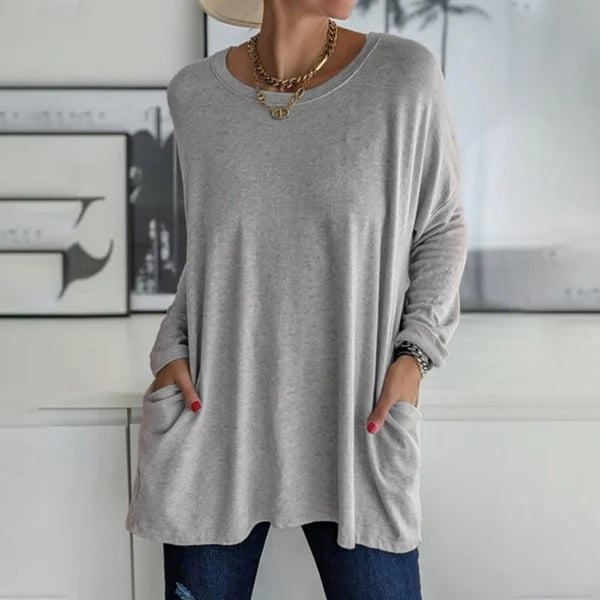 Sabrina | Relaxed Pocket Knit Sweater