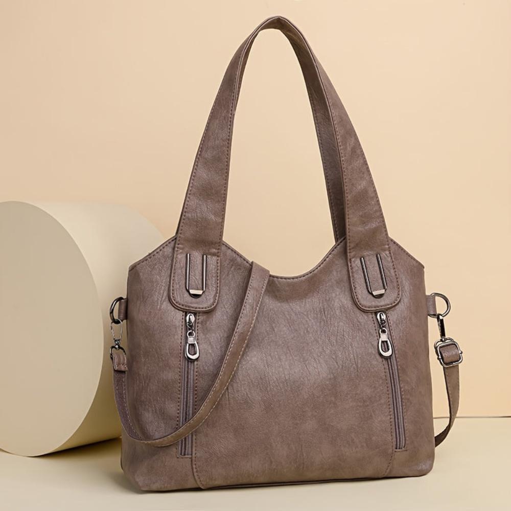 Remi | Classic Leather Shoulder Tote