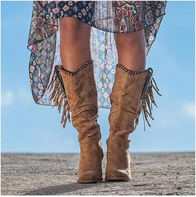 Janice | Western Knee-High Boots