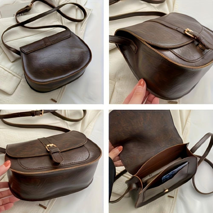 Lina | Vintage Leather Crossbody Bag