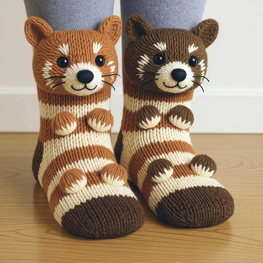 Olive & Lily | Adorable Animal Hug Socks