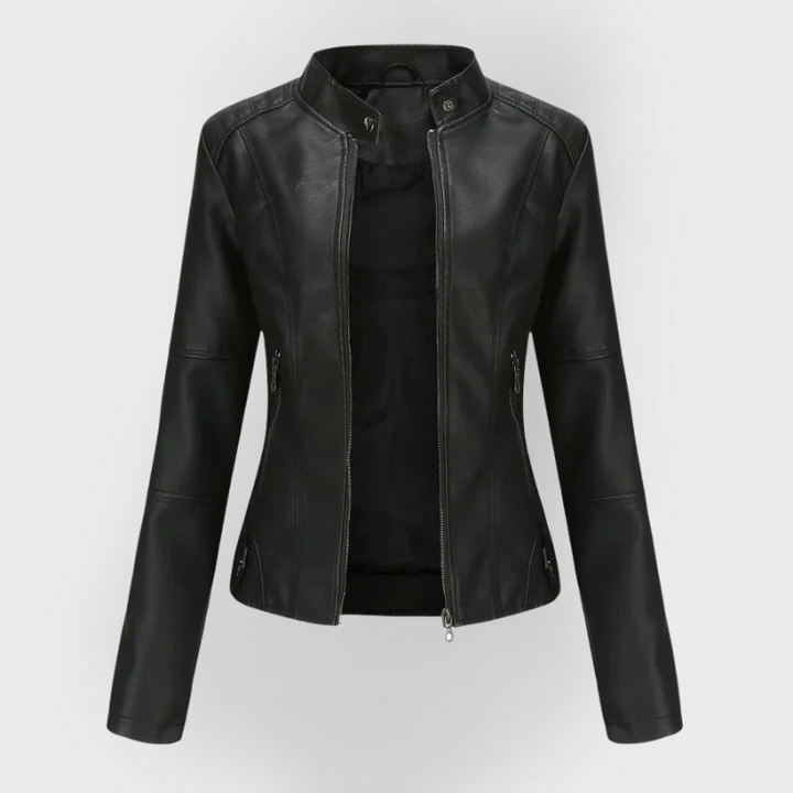 Olive | Elegant and Fashionable Leather Jacket