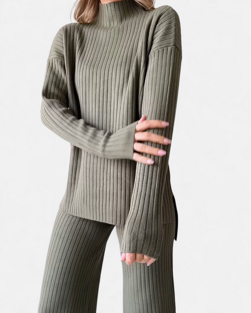 Séverina | Elegant and Comfortable Ribbed Indoor Set