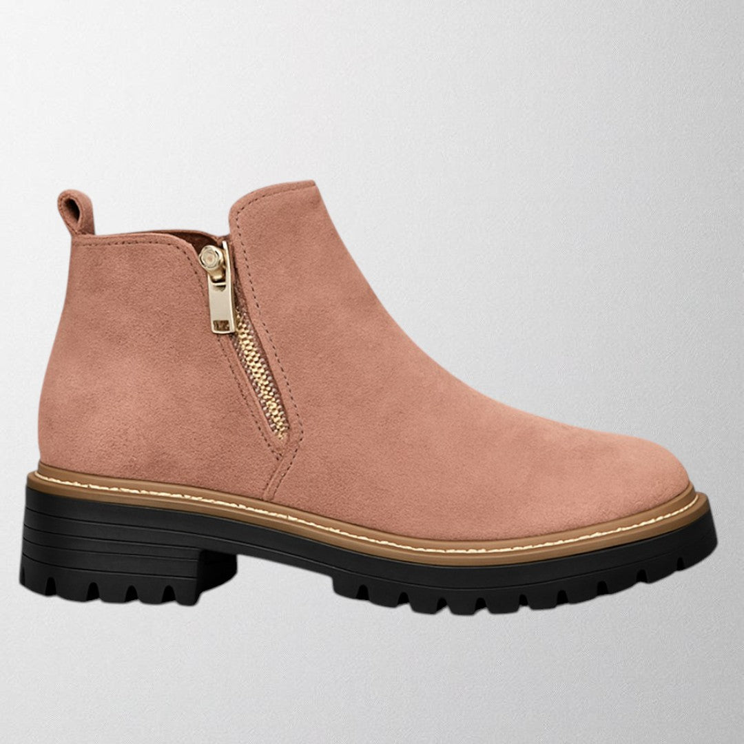 Elma – Women's shoe with round toe and side zip fastening