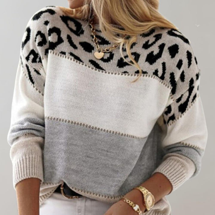 Skylar | Animal Print Knit Sweater
