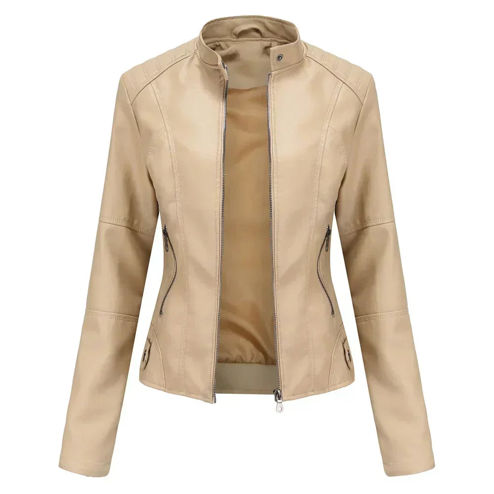 Bellini | Minimalist Smooth Leather Jacket