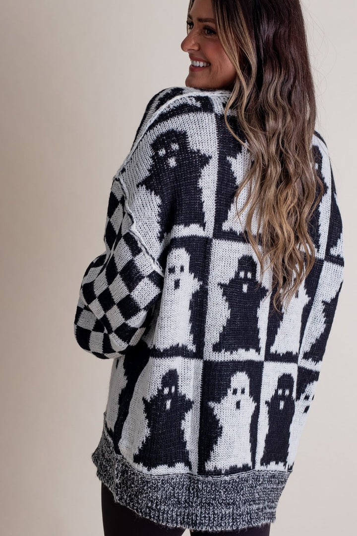 Brooklyn | Checkered Ghost Sweater
