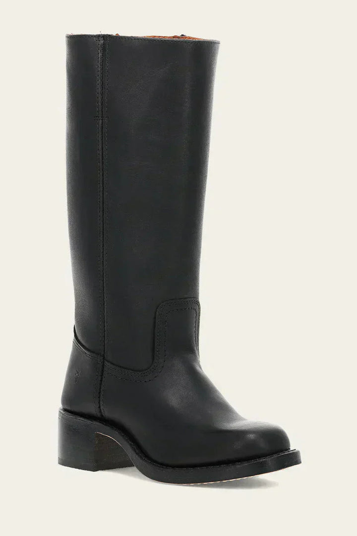 Knee-High Boots with Slim Fit and Structured Sole