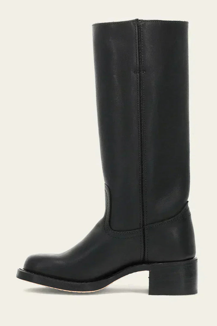 Knee-High Boots with Slim Fit and Structured Sole