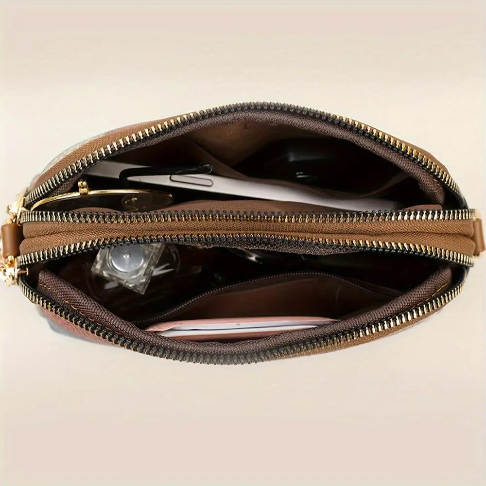 Pearl | Patchwork Leather Crossbody Bag