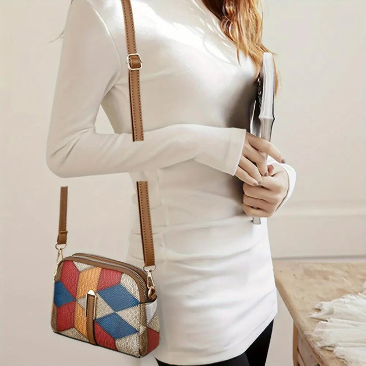 Pearl | Patchwork Leather Crossbody Bag