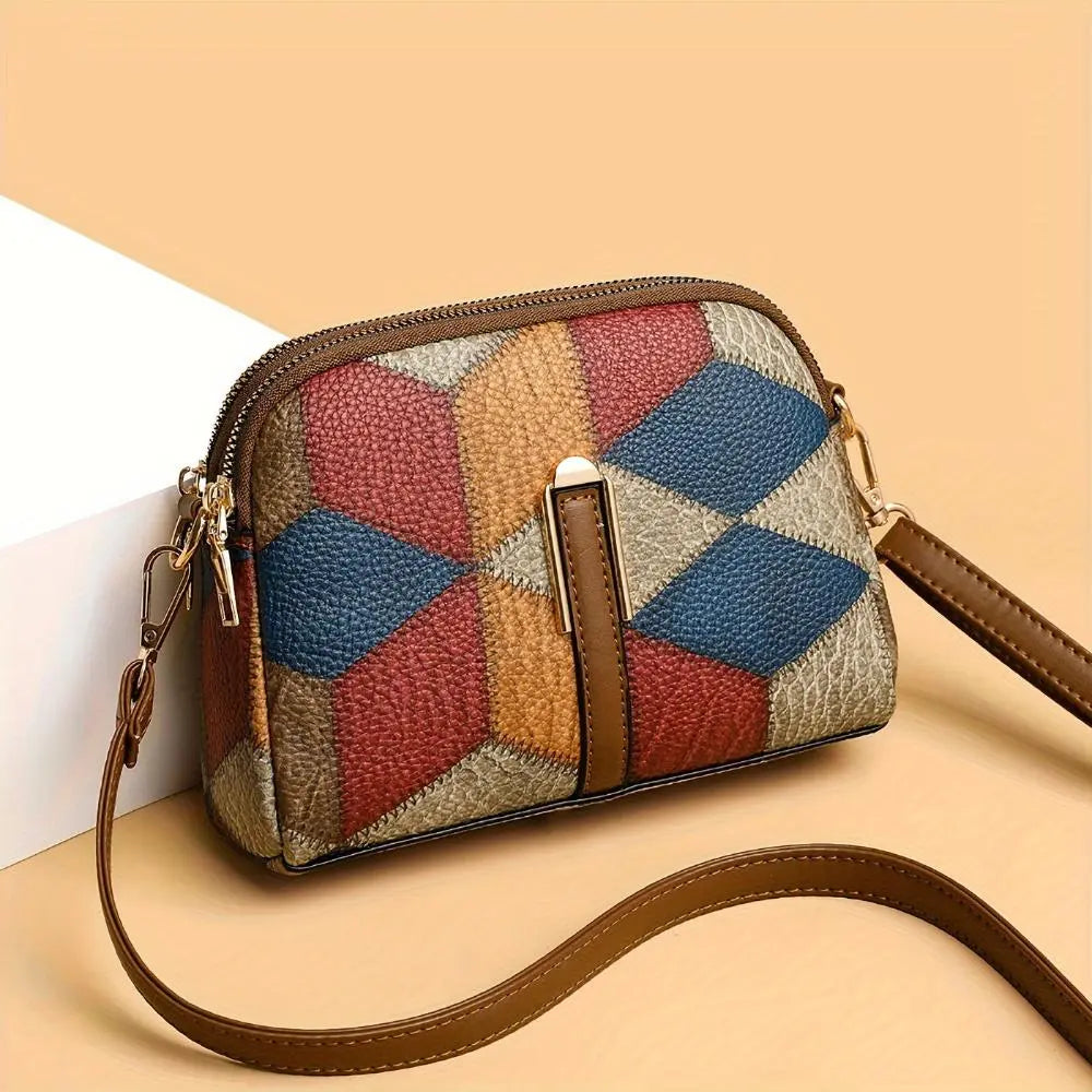 Pearl | Patchwork Leather Crossbody Bag