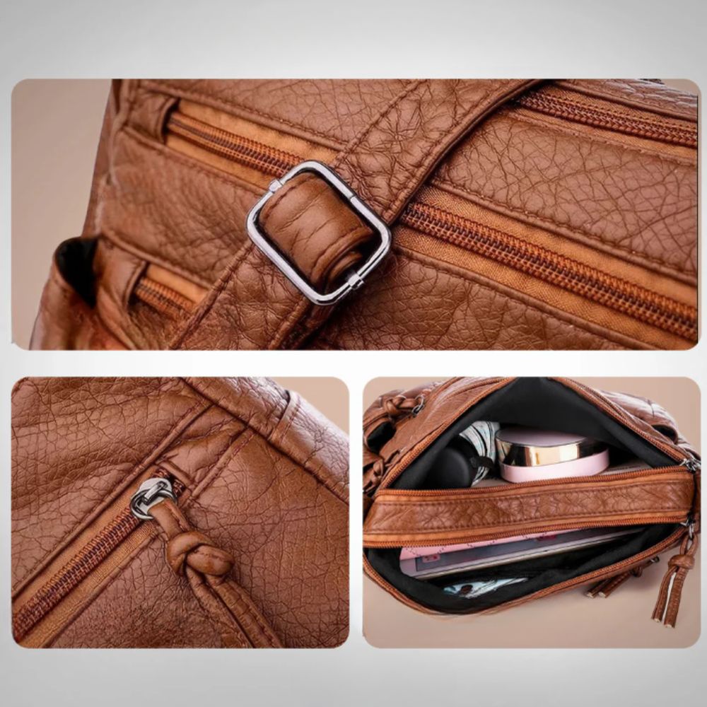 Frances | Braided Leather Crossbody Bag