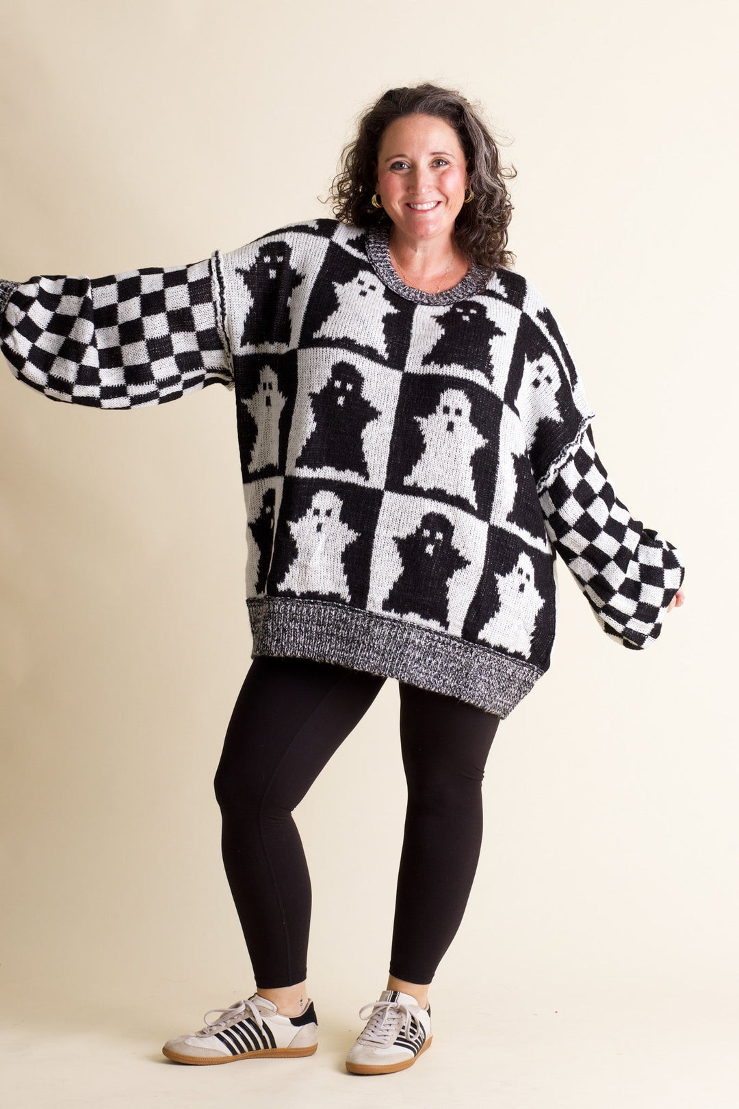 Brooklyn | Checkered Ghost Sweater