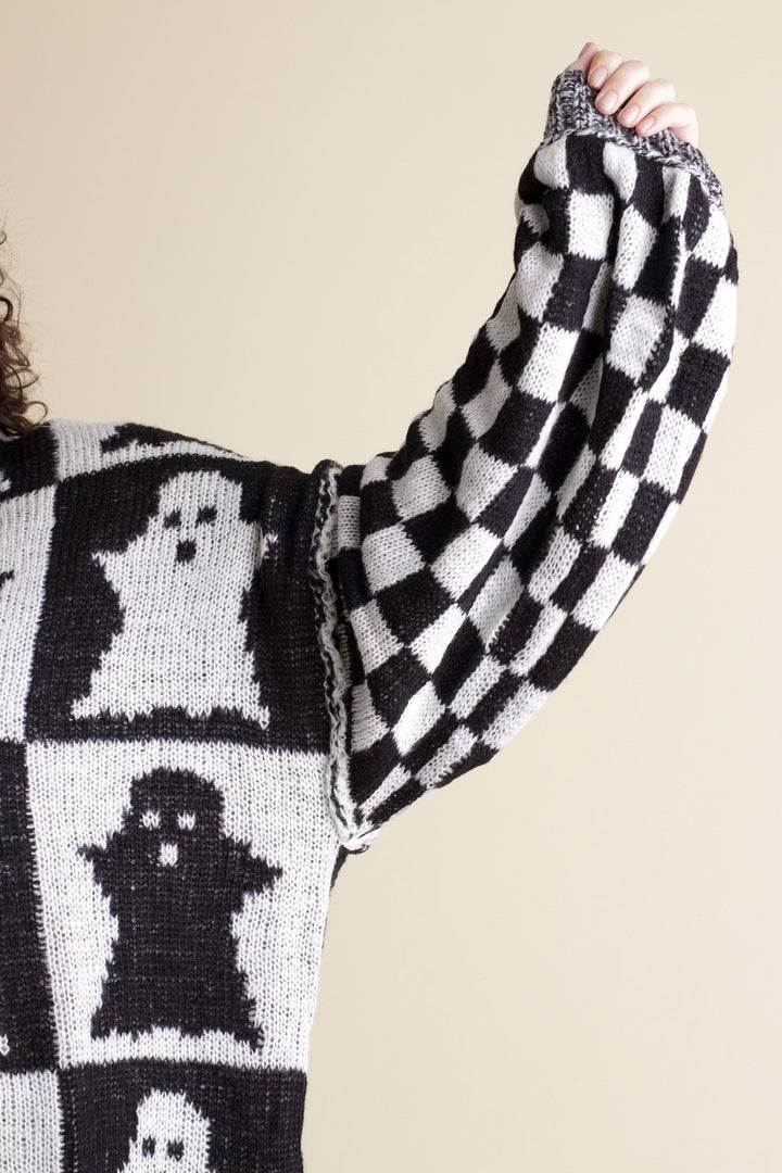 Brooklyn | Checkered Ghost Sweater