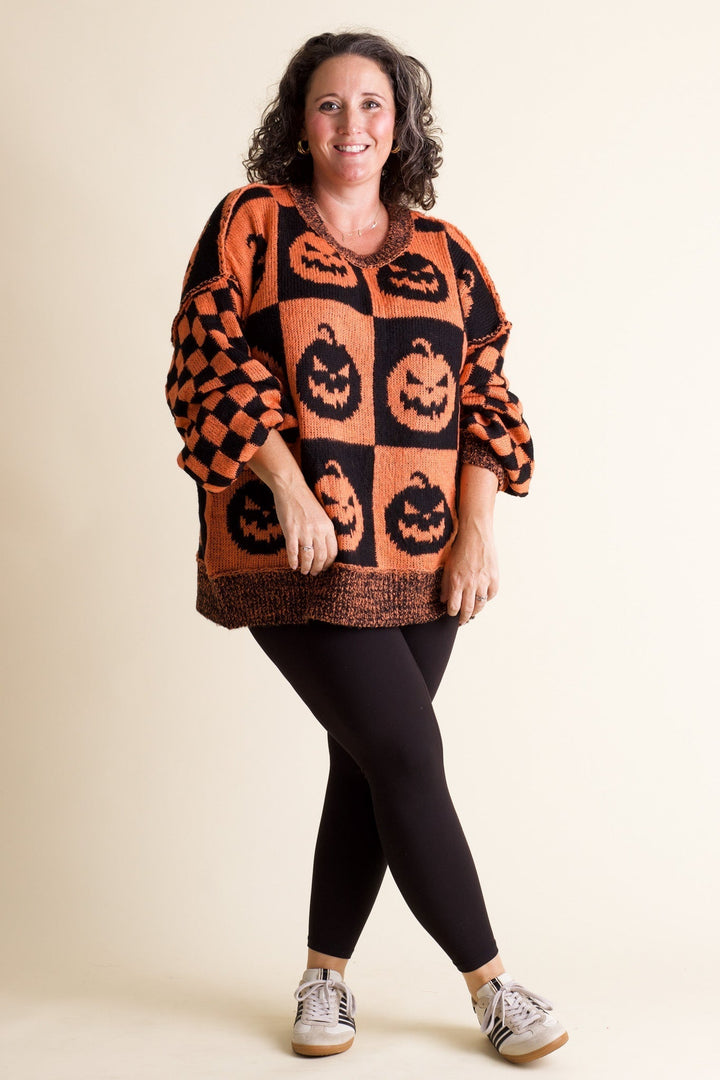 Brooklyn | Checkered Ghost Sweater