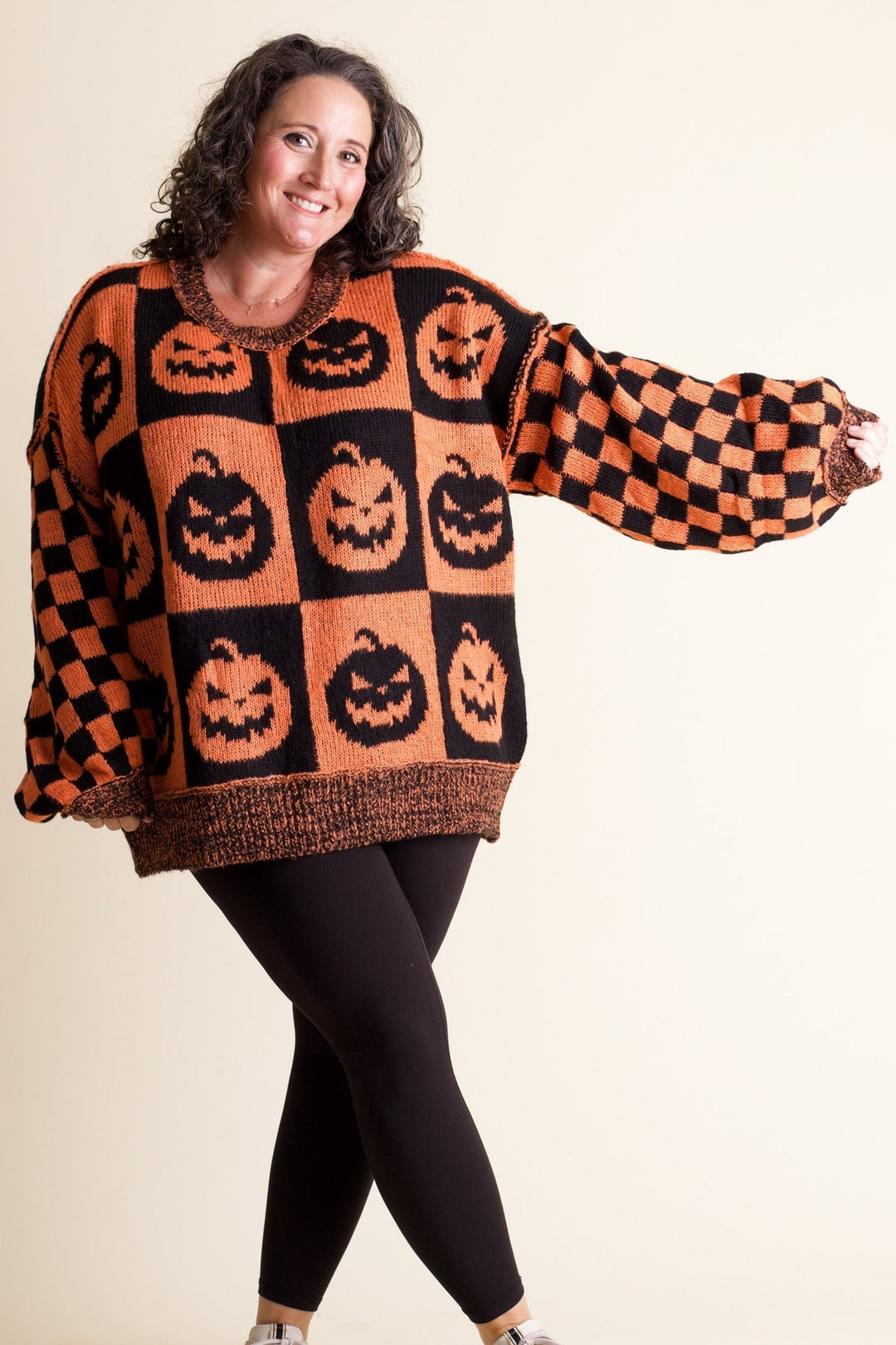 Brooklyn | Checkered Ghost Sweater