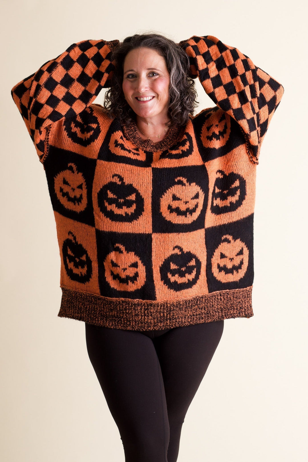 Brooklyn | Checkered Ghost Sweater