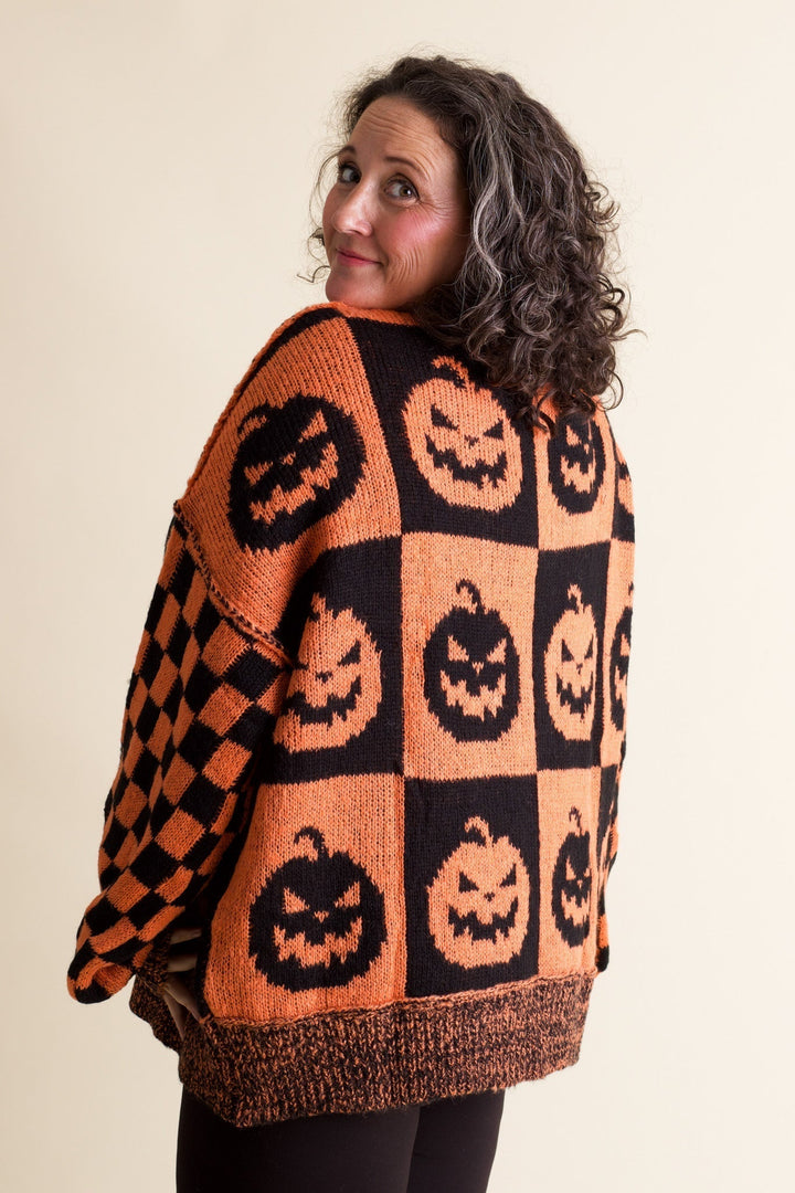 Brooklyn | Checkered Ghost Sweater