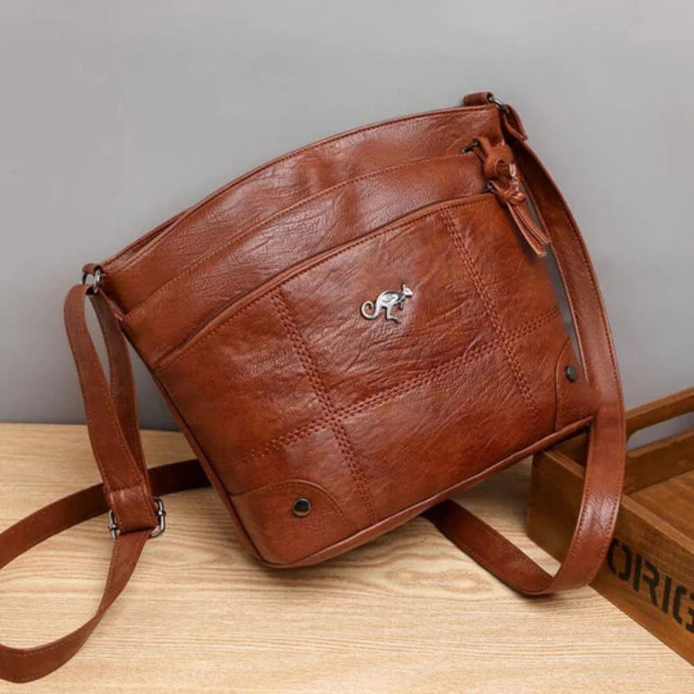 Elise | Classic Leather Crossbody Bag