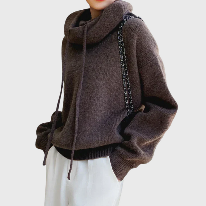 Eden | Drawstring Turtleneck Sweater