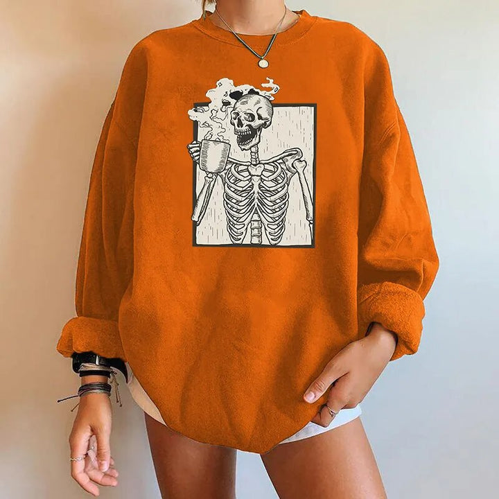 Peyton  | Skeleton Coffee Sweatshirt