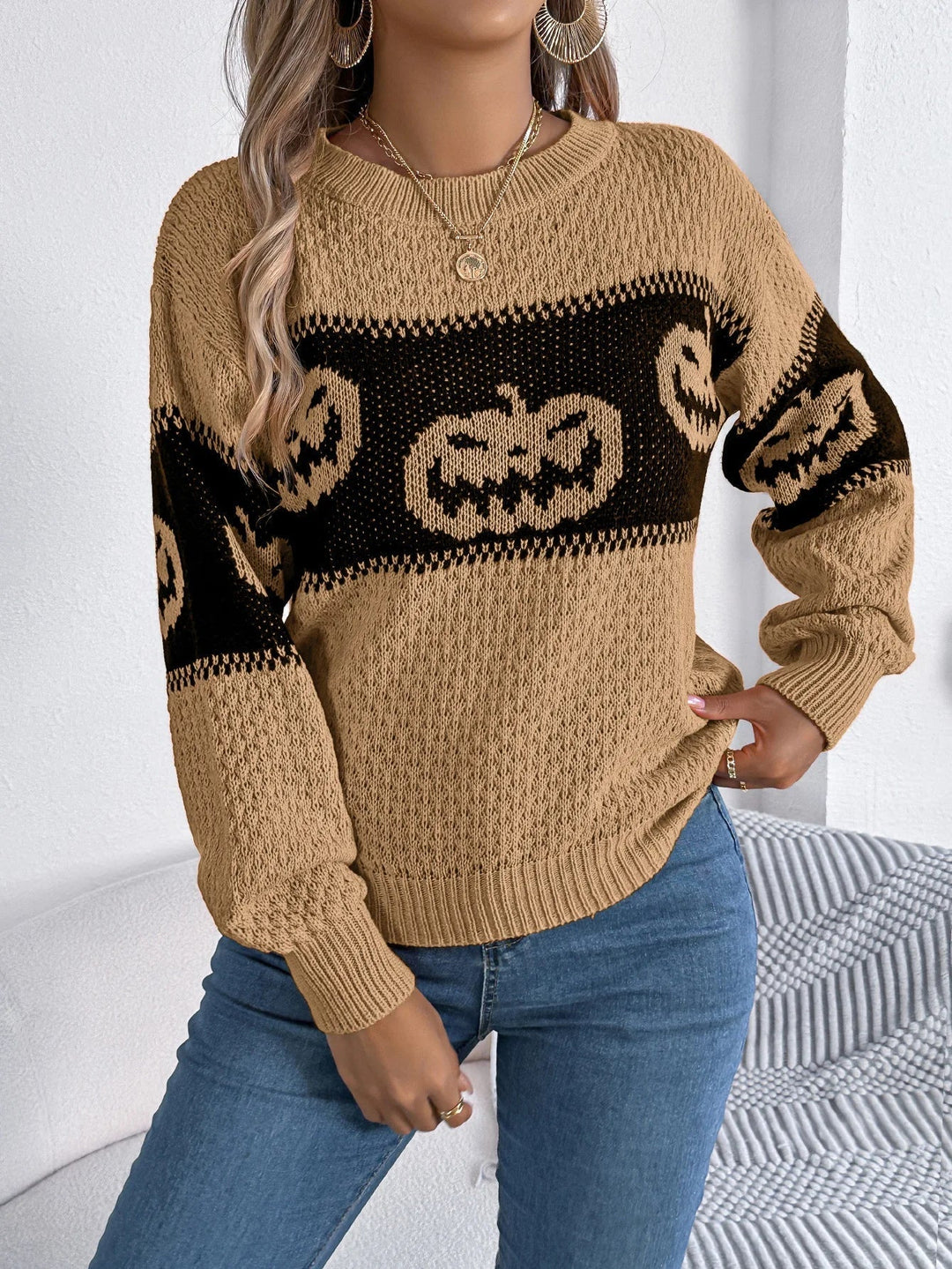 Sloane | Pumpkin Glow Sweater