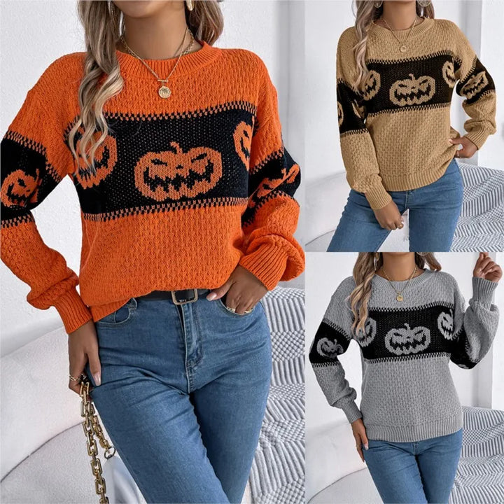 Sloane | Pumpkin Glow Sweater