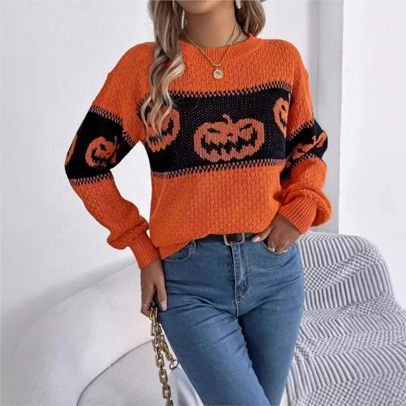 Sloane | Pumpkin Glow Sweater