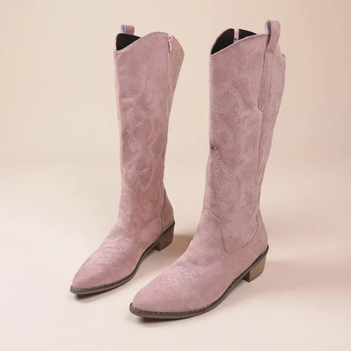 Bibi | Embroidered Western Cowboy Boots