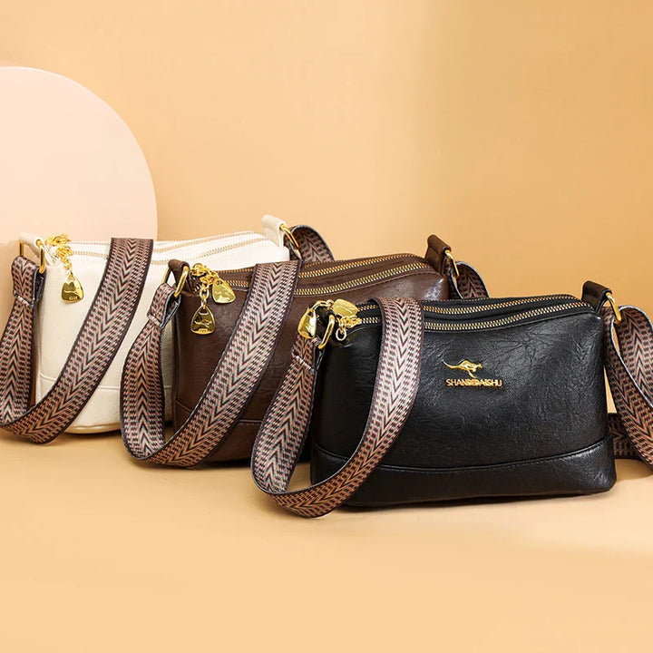Addison | Refined Leather Shoulder Bag