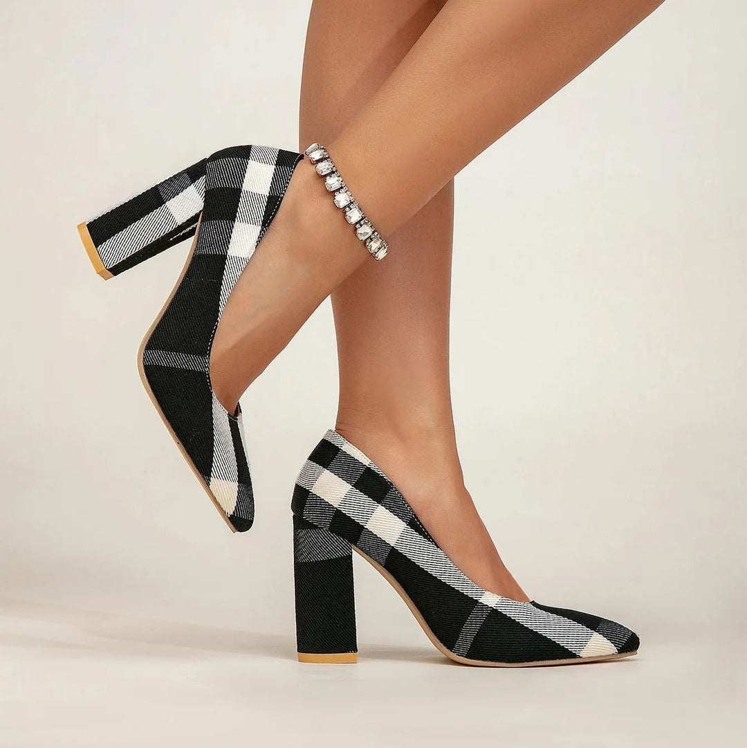 GIANNA GRACE PLAID HEELS