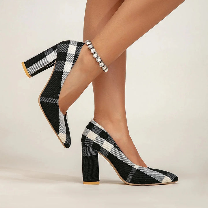GIANNA GRACE PLAID HEELS