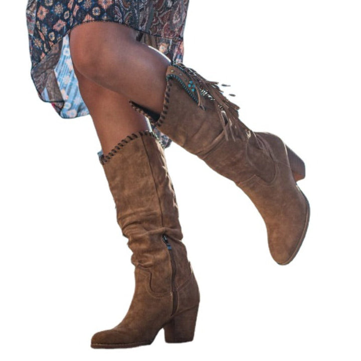Janice | Western Knee-High Boots