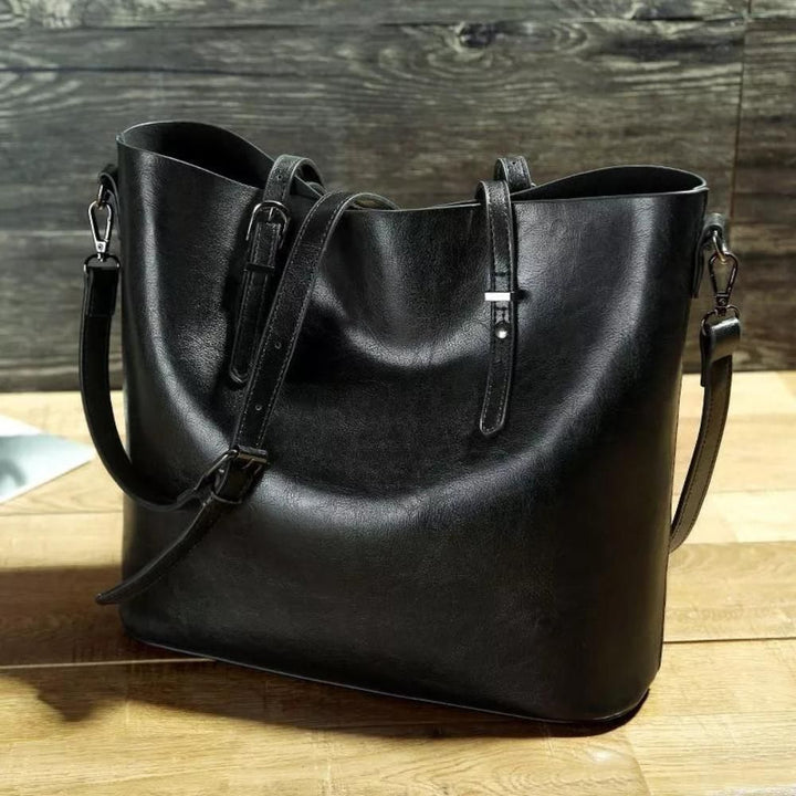 Maggie | Elegant Leather Tote Bag