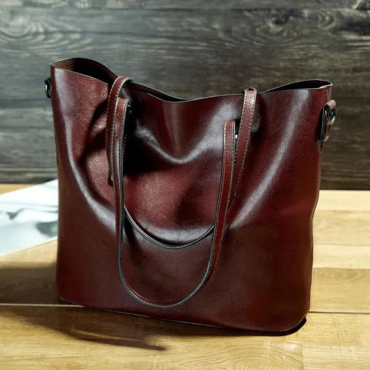 Maggie | Elegant Leather Tote Bag