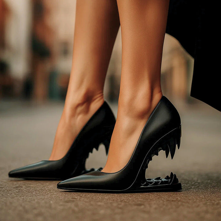 TALIA WOLF FANG HEELS