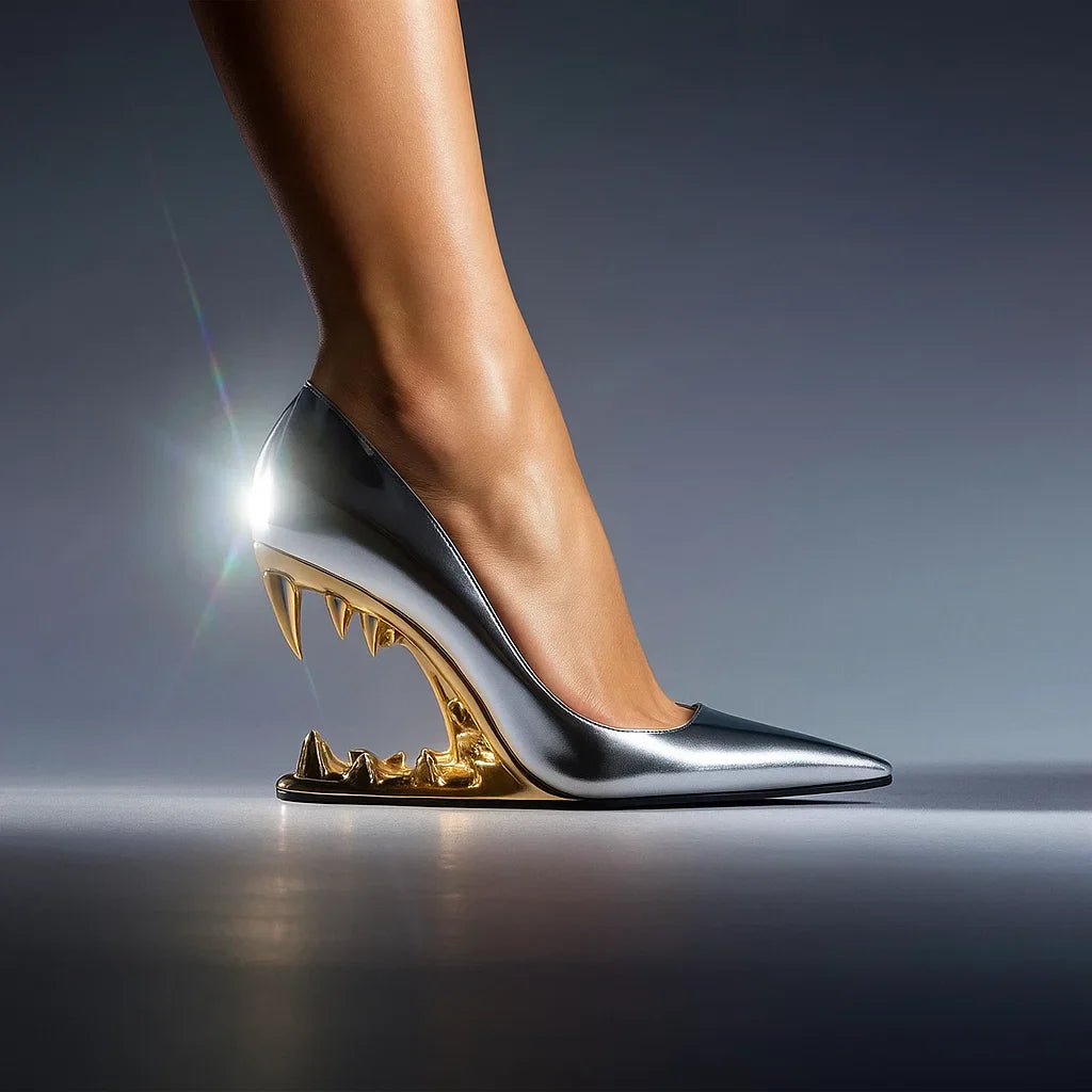 TALIA WOLF FANG HEELS
