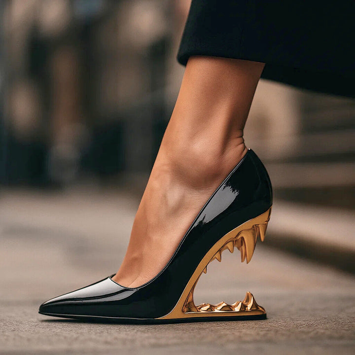 TALIA WOLF FANG HEELS
