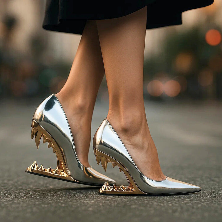 TALIA WOLF FANG HEELS