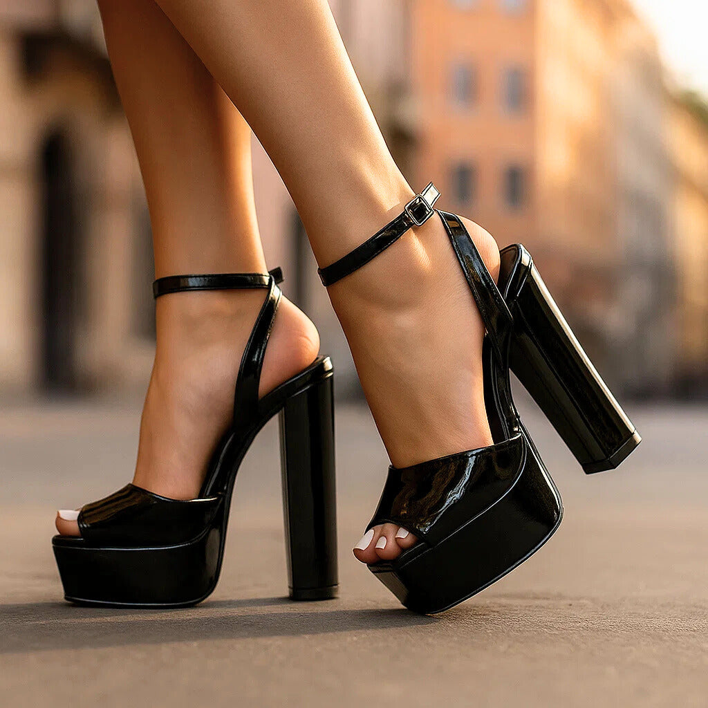 SCARLET RAE BLOCK HEELS