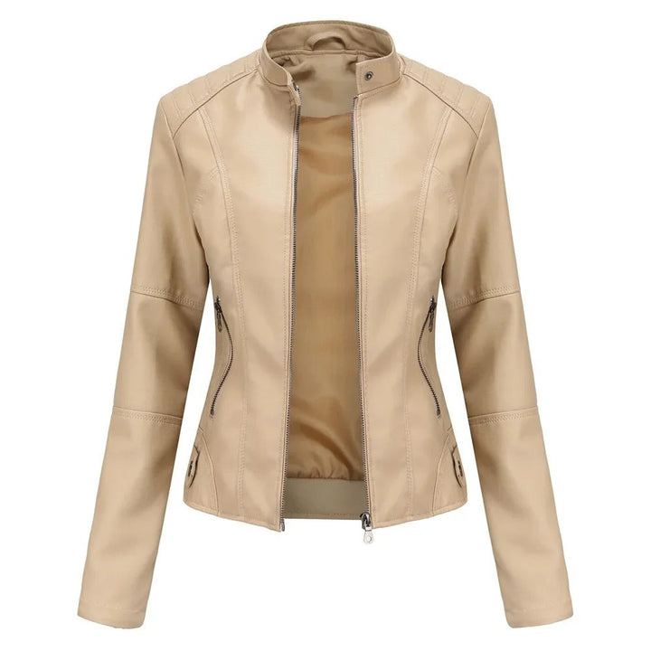 Olive | Elegant and Fashionable Leather Jacket