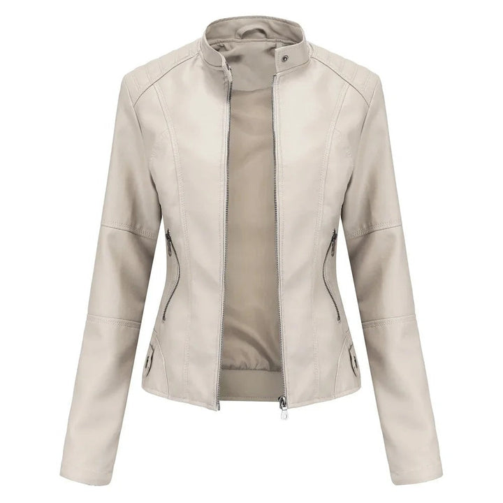 Olive | Elegant and Fashionable Leather Jacket