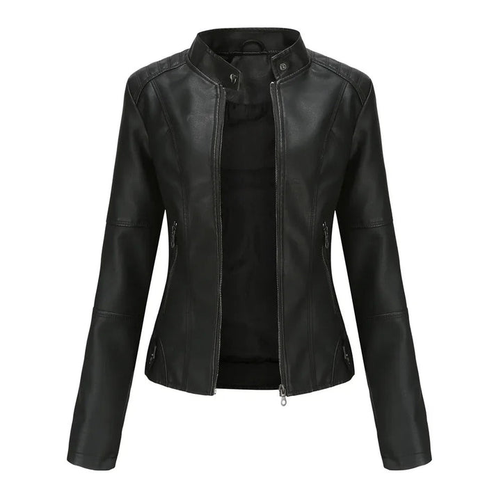 Olive | Elegant and Fashionable Leather Jacket