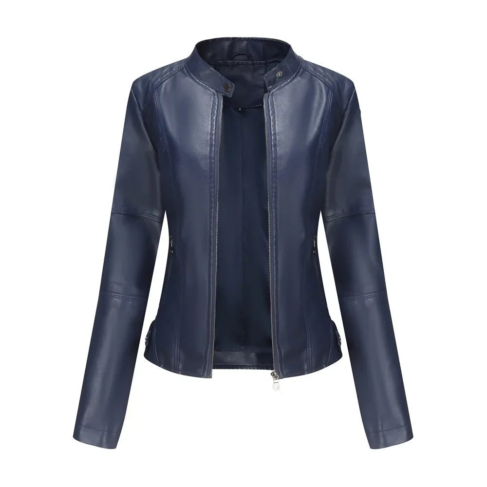 Olive | Elegant and Fashionable Leather Jacket