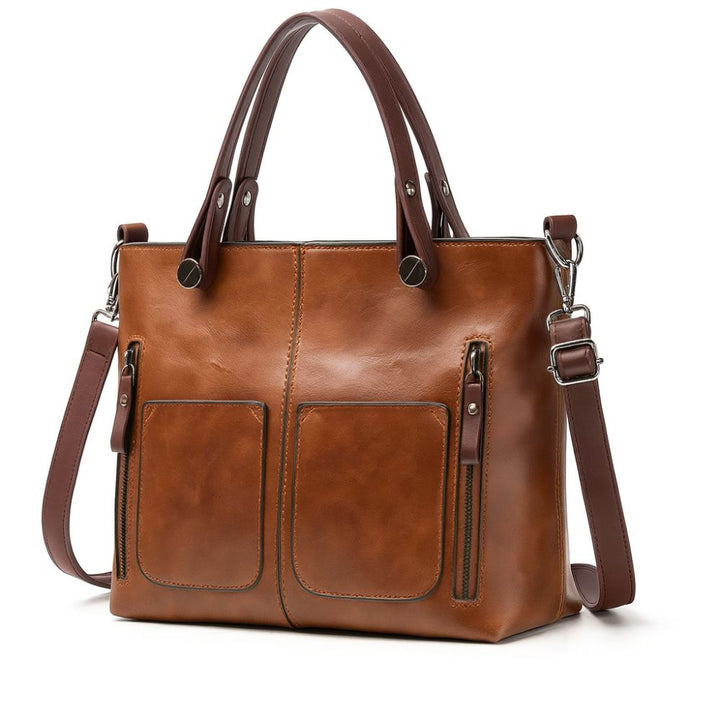 Lucy | Structured Leather Tote