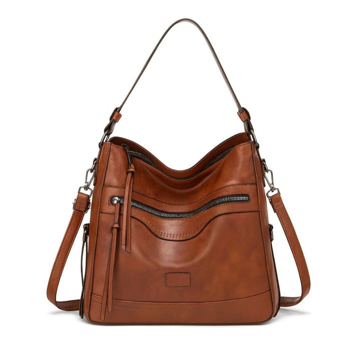 Natasha | Classic Leather Shoulder Bag