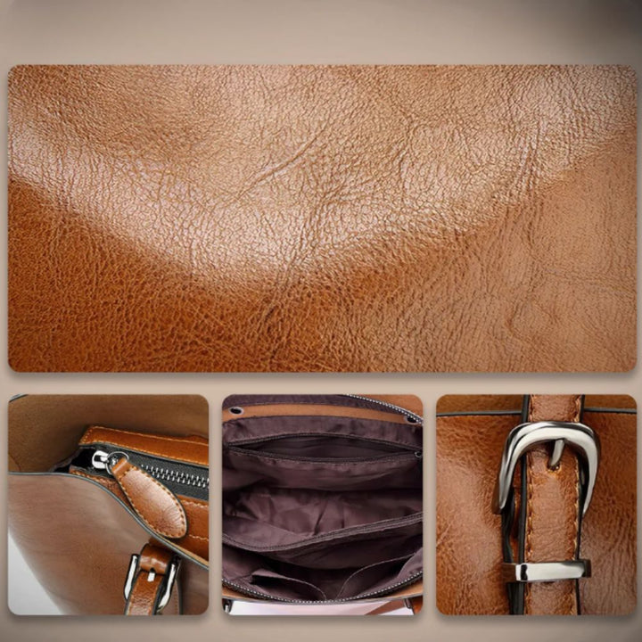 Maggie | Elegant Leather Tote Bag